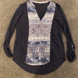 Lucky brand button front top